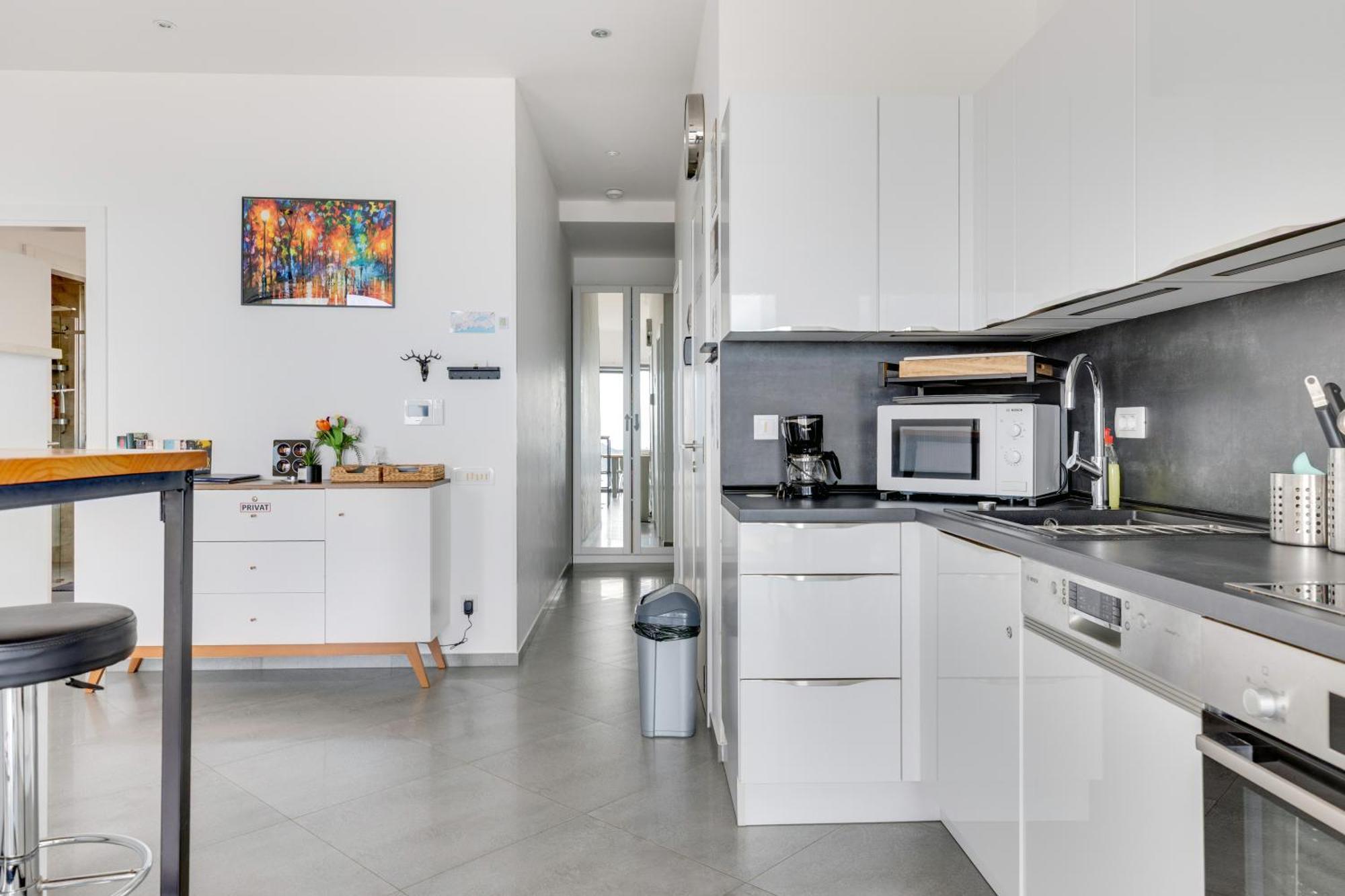 Modern Top Floor Sea View 3Br With Pools, Spa & Fitness Bečići Dış mekan fotoğraf
