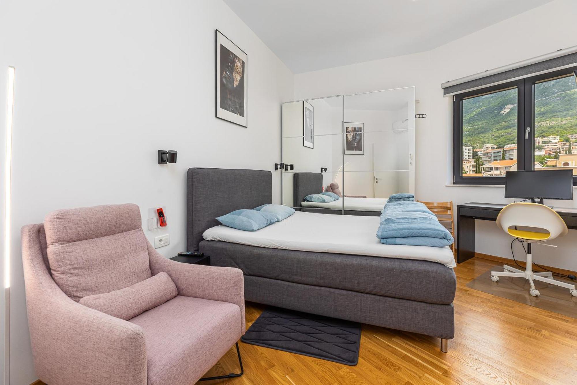 Modern Top Floor Sea View 3Br With Pools, Spa & Fitness Bečići Dış mekan fotoğraf